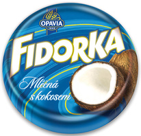 Opavia Fidorka Mléčná s kokosem, 30g