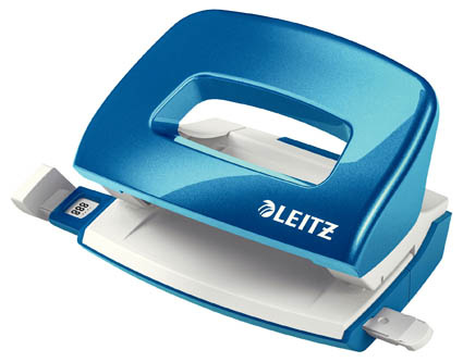 Leitz NeXXt 5060 mini kancelářský děrovač metalická modrá