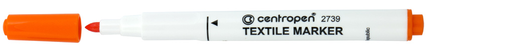 Značkovač Centropen 2739 na textil - oranžová