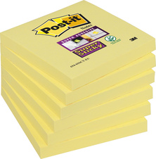 Samolepicí bločky Post-it silně lepicí - 76 x 76 mm / 90 lístků / žlutá