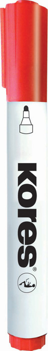 Popisovač Kores K-Marker Whiteboard - červená / kulatý hrot