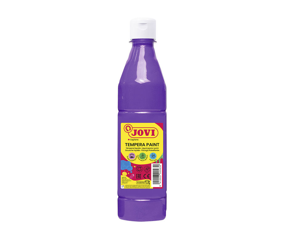 Tekuté temperové barvy JOVI v lahvi - 500 ml / fialová