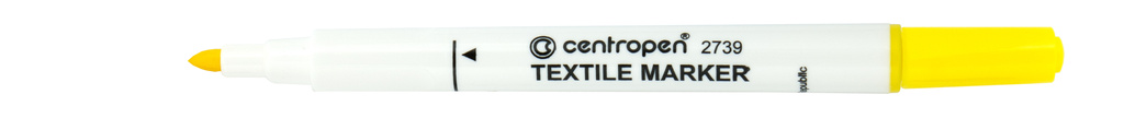 Značkovač Centropen 2739 na textil - žlutá