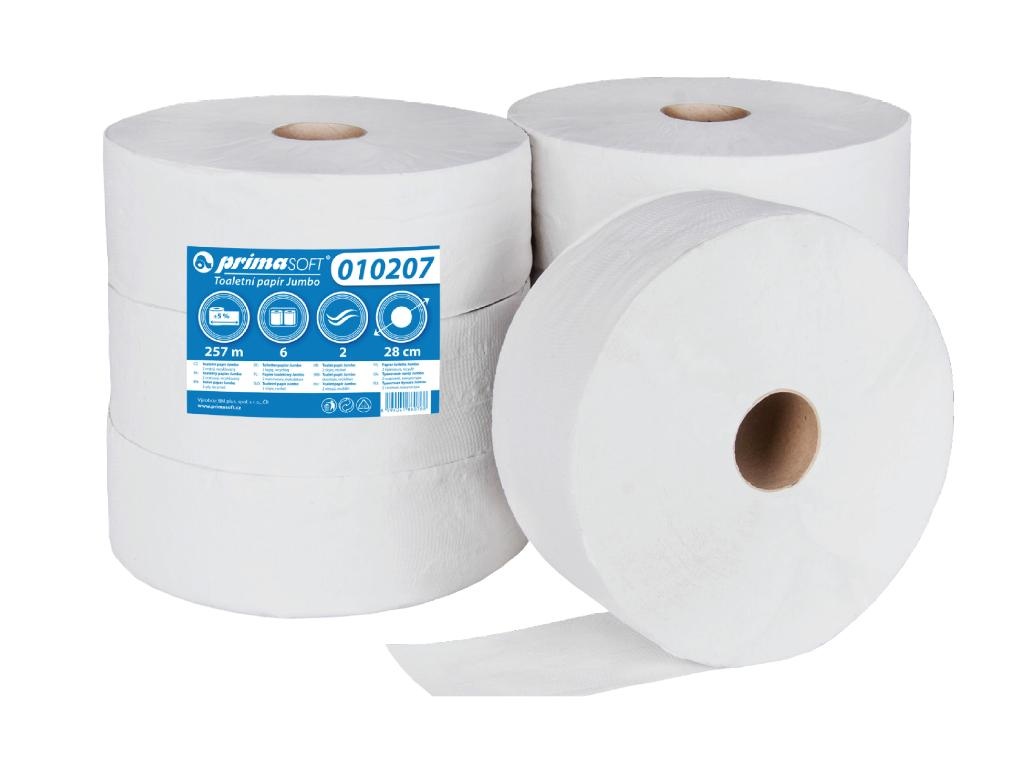 Toaletní papír Jumbo bílý - průměr 280 mm
