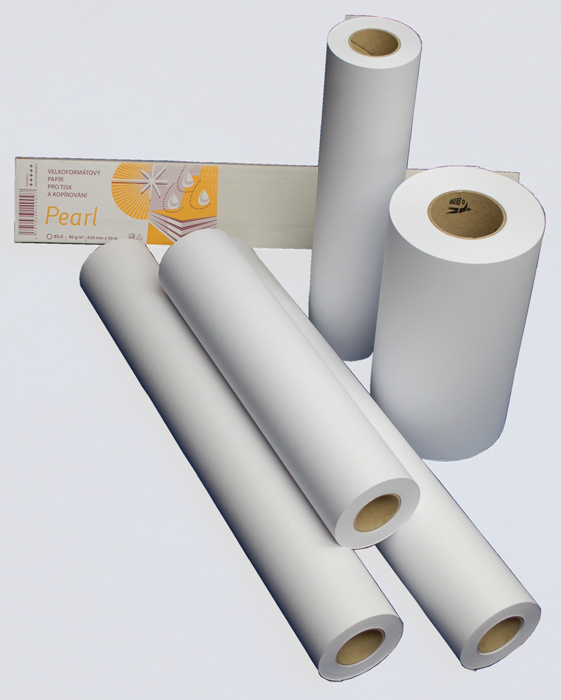 Plotrový papír v roli Krpa Pearl - 610 mm x 50 m x 50 mm / 80 g