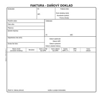 Faktura daňový doklad Baloušek A4 / 2/3 / 50 listů / NCR / PT200