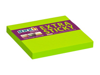 Samolepicí bločky Stick´n by Hopax Extra Sticky - 76 x 76 mm / 90 lístků / neon zelená