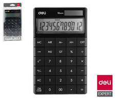 DELI E1589 stolní kalkulačka - displej 12 míst / černá