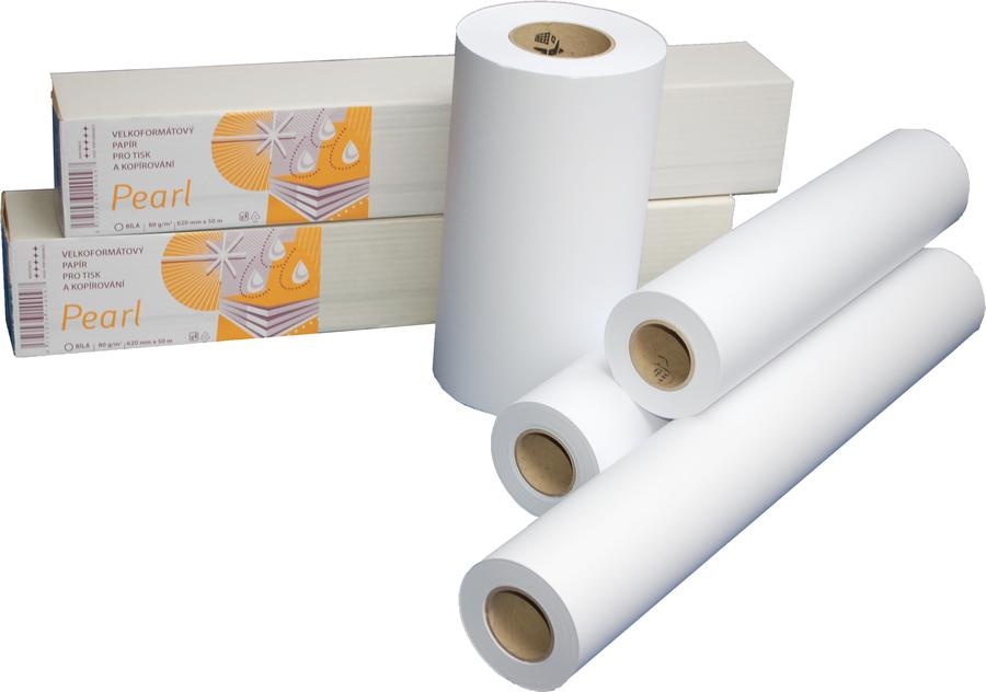 Plotrový papír v roli Krpa Pearl - 420mm x 50 m x 50 mm / 80 g