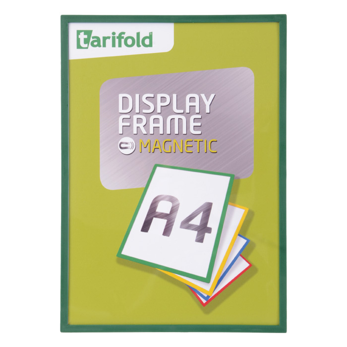 Kapsy magnetické Tarifold Display Frame - A4 / zelená