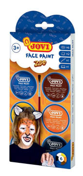 Obličejové barvy JOVI - 6 x 8 ml / zoo