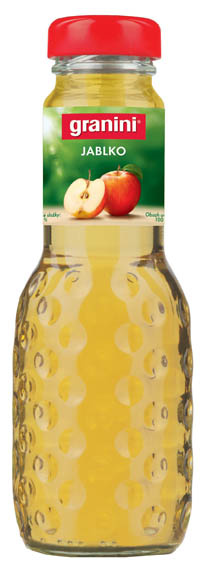 Granini džus jablko 100% 0,2 l sklo