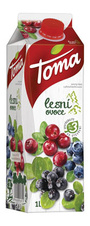 Toma džus lesní ovoce 1l