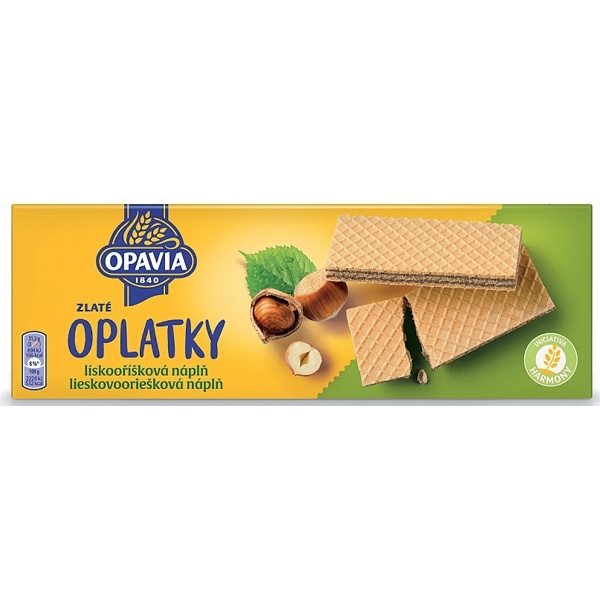 Opavia Zlaté Oplatky lískooříšková náplň 146g